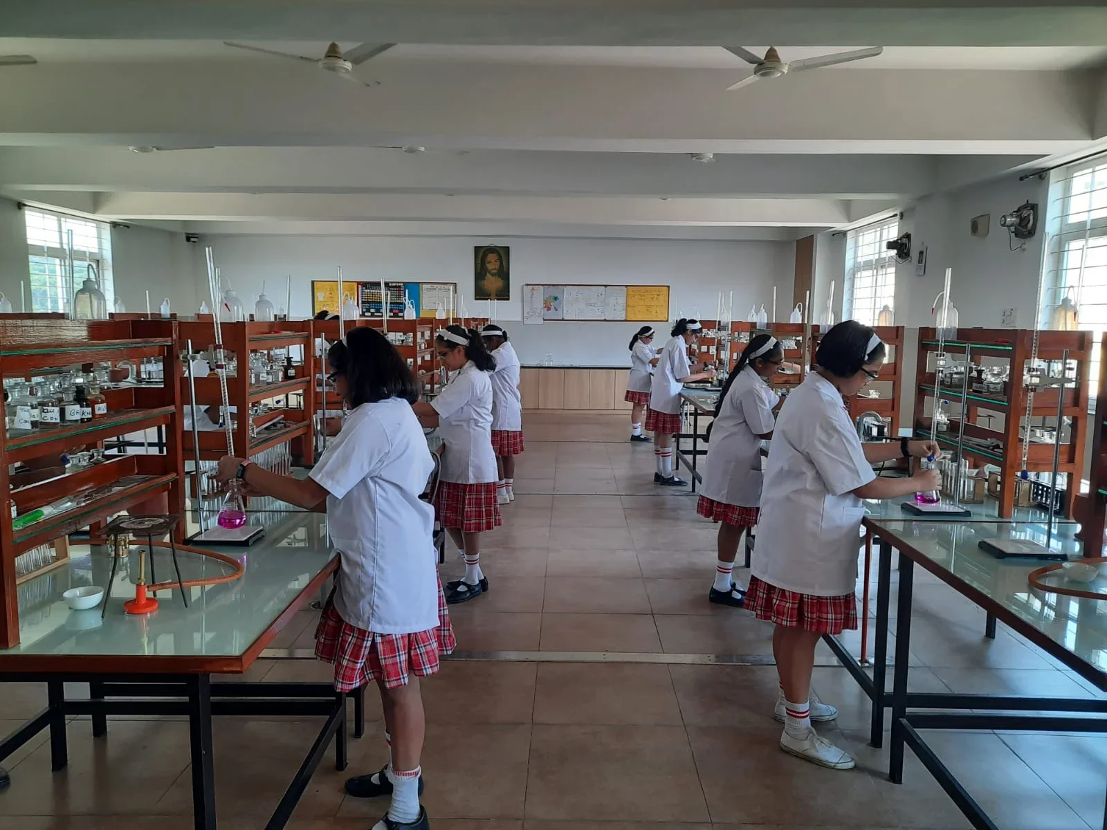 Science Laboratories at Sacred Heart Girls' High School Bangalore
