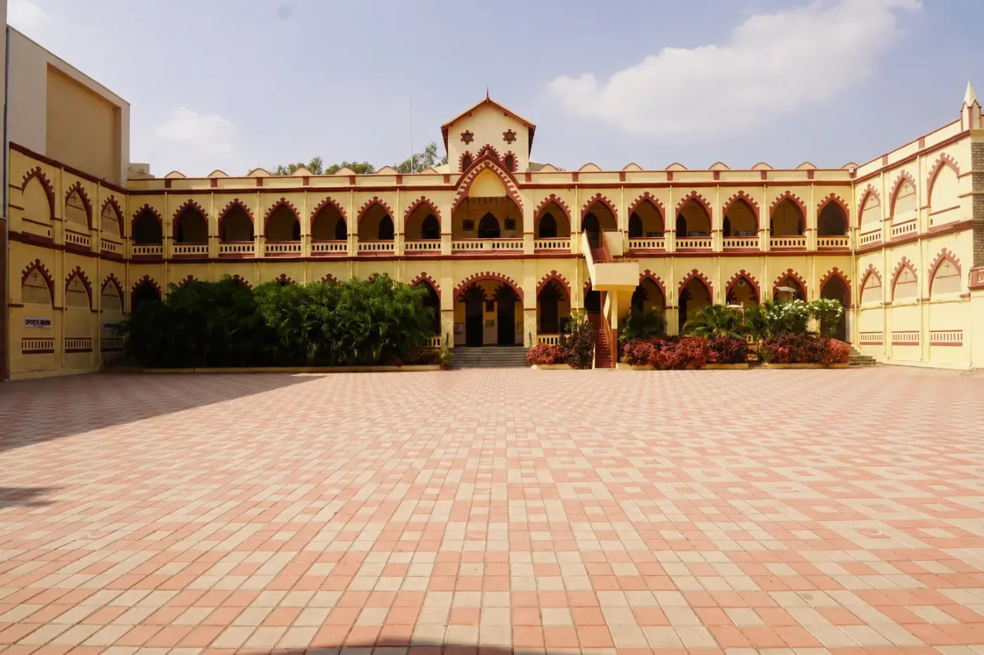 Heritage courtyard of Sacred Heart Girls' High School, Bangalore.